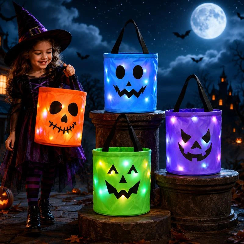 LED Halloween Pumpkin Bags