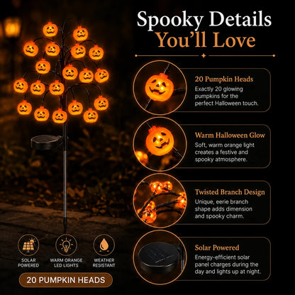 Pumpkin Solar Stake Lights