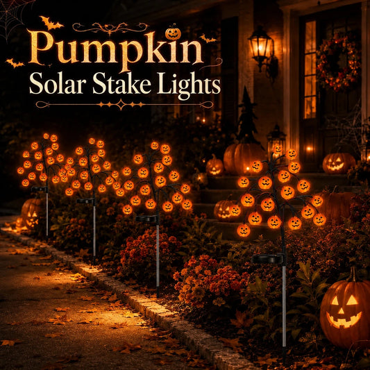 Pumpkin Solar Stake Lights