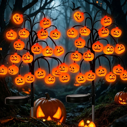 Pumpkin Solar Stake Lights