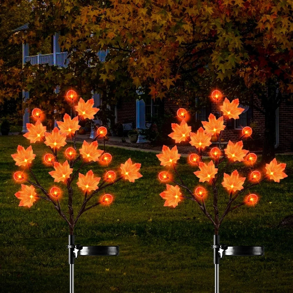 Pumpkin Solar Stake Lights