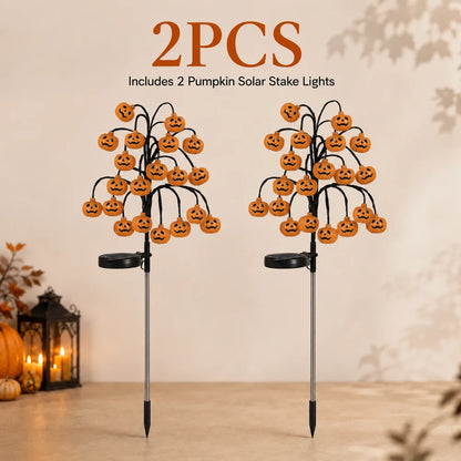 Pumpkin Solar Stake Lights