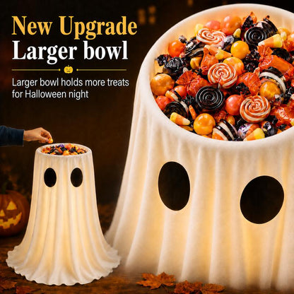 Glowing Ghost Candy Holder Bowl