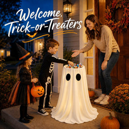 Glowing Ghost Candy Holder Bowl
