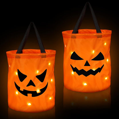 LED Halloween Pumpkin Bags