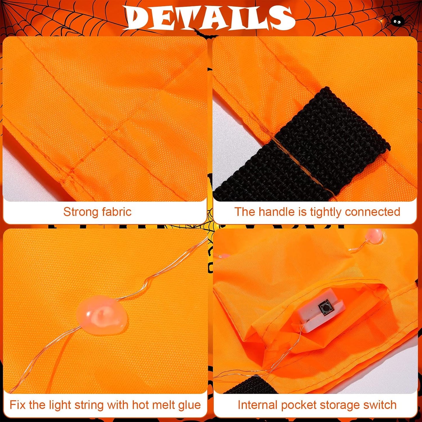LED Halloween Pumpkin Bags