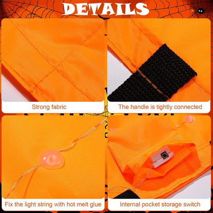 LED Halloween Pumpkin Bags