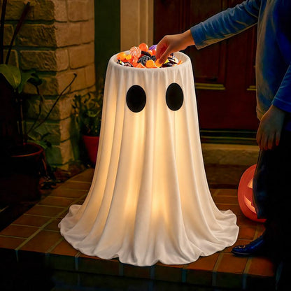 Glowing Ghost Candy Holder Bowl