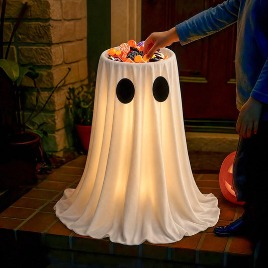Glowing Ghost Candy Holder Bowl