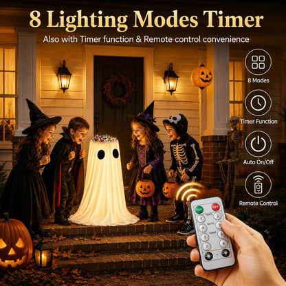 Glowing Ghost Candy Holder Bowl
