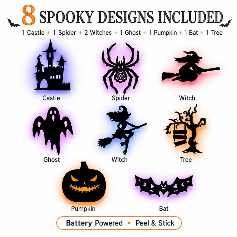LED Silhouette Wall Light Stickers