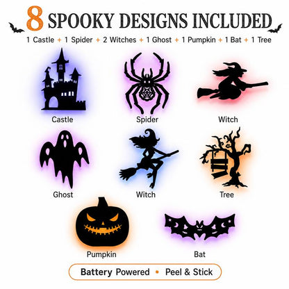 LED Silhouette Wall Light Stickers